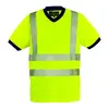 YARD T-shirt col V Hi-viz jaune, 100% polyester, L classe 2