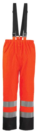 HARBOR Pantalon PU hi-viz orange/marine, 3M classe 2